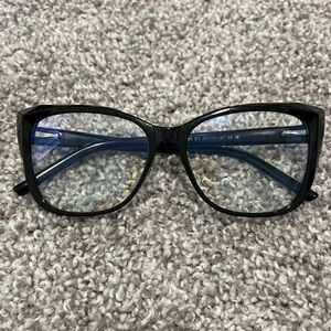 Women's Cat Eye Black Rimmed Blue Light Glasses